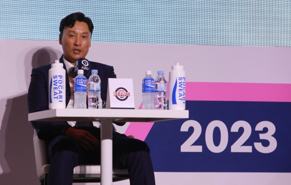 이승엽 감독(두산베어스)_미디어데이 질의응답 모습