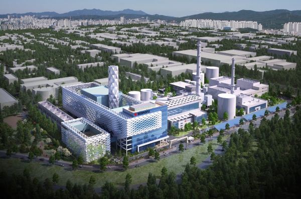 지역난방공사의 대구 친환경발전소 조감도