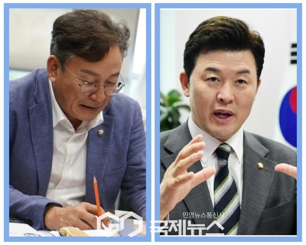 ▲더불어민주당 손명수 의원과 국민의힘 윤영석 의원