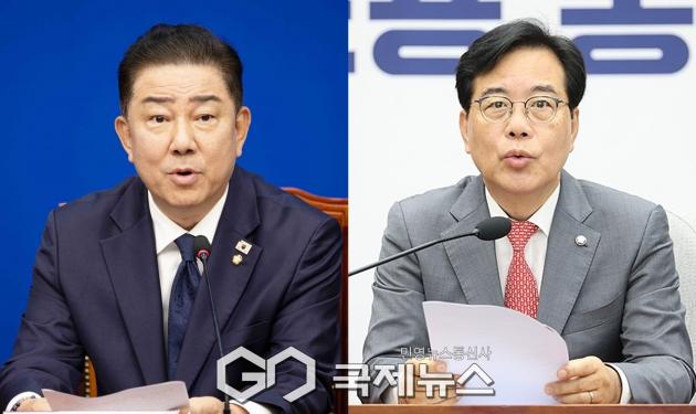 ▲김병기 더불어민주당 원내대표와 송언석 국민의힘 원내대표./국제뉴스DB