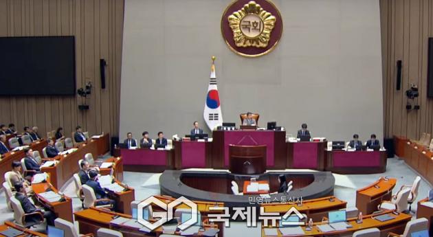 ▲30일 오후 국회 예산결산특별위원회에 국민의힘 의원들이 참여하면서 30조 5000억 규모의 추가경정예산안에 대한 심사가 정상가동되고 있다./사진=이용우 기자