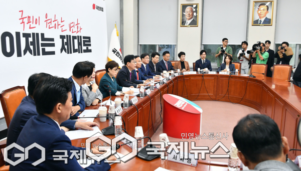 ▲ 17일 국민의힘 비상대책위원회의 모습 사진=이용우기자